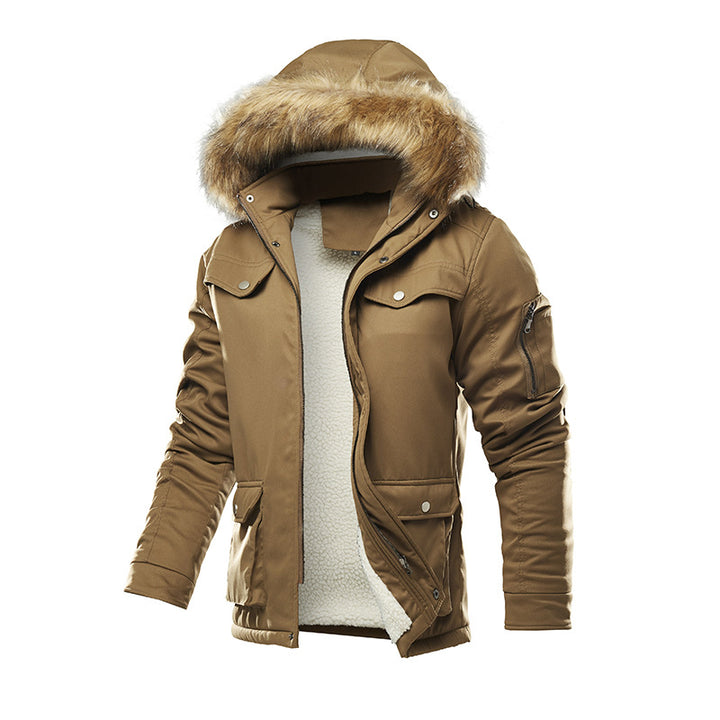 Men's insulated winter jacket with removable hood and lining Lune London