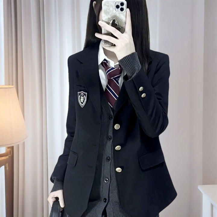 Blazer d'uniforme scolaire à la mode pour femmes Chic & Stil