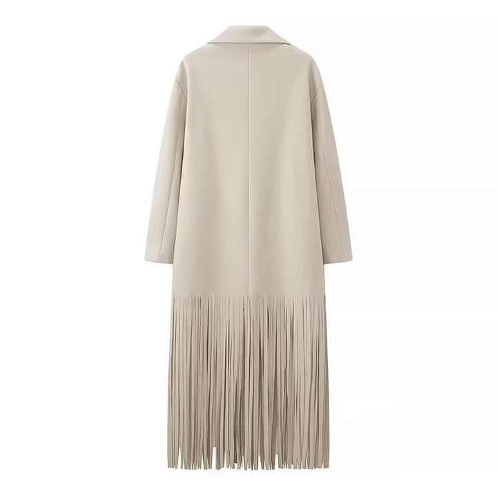 Ladies elegant blazer-coat with fringes Lune London