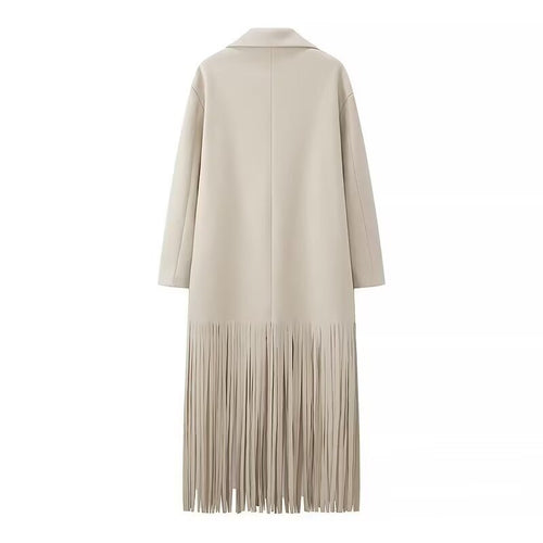 Ladies elegant blazer-coat with fringes Lune London
