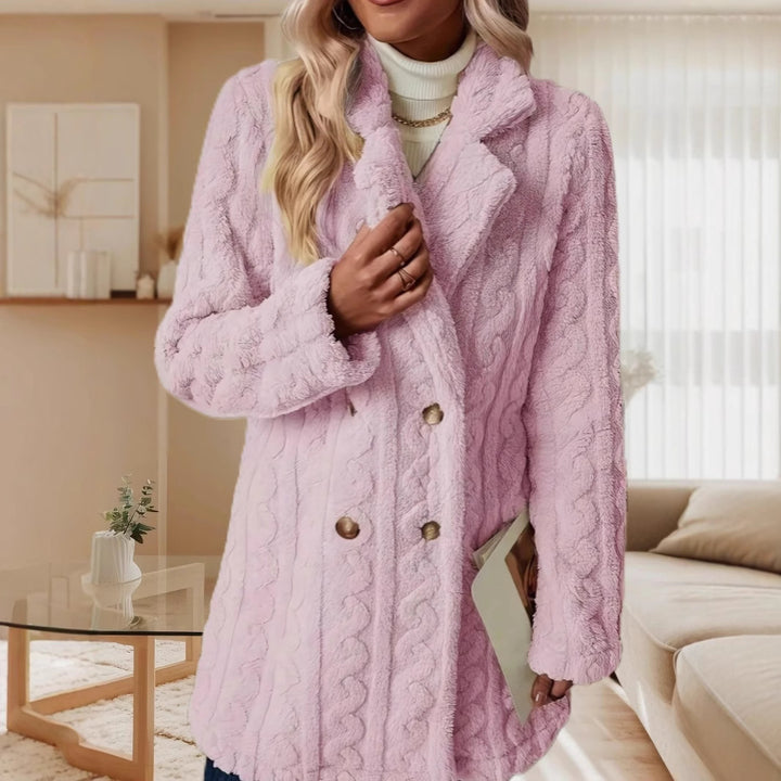 Ladies cozy fleece jacket with Lune London structure