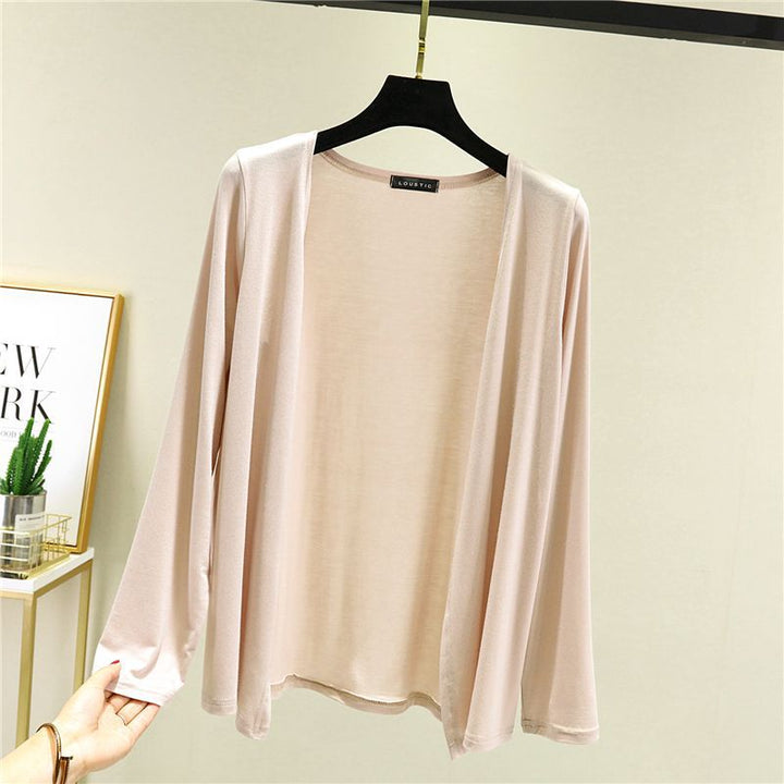 Cardigan léger pour femmes avec coupe ouverte et manches longues Chic & Stil
