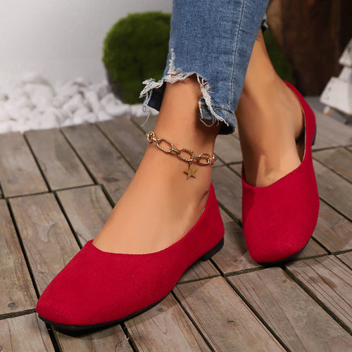 Women Classic Ballet Flats with Elegant Bow Design and Slip-Resistant Sole Lune London