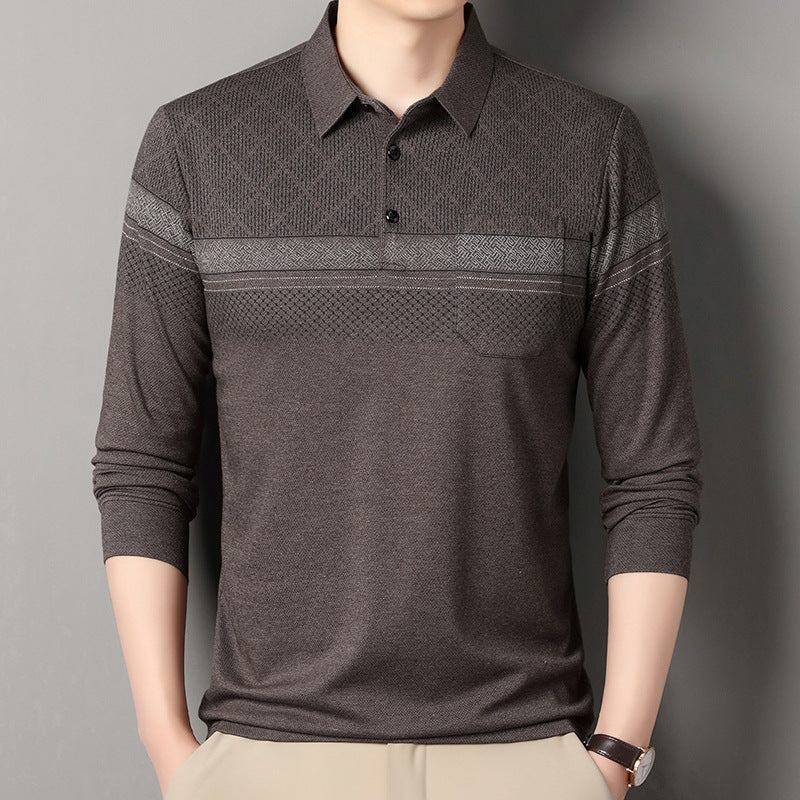 Men's Long Sleeve Polo with Structured Design Lune London