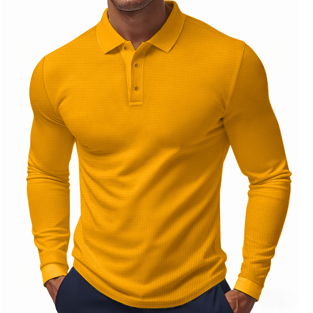 Men's Long Sleeve Polo Lune London