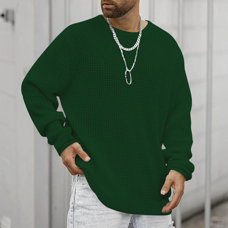 Men's chunky knit sweater with modern cut and cozy inner lining Lune London