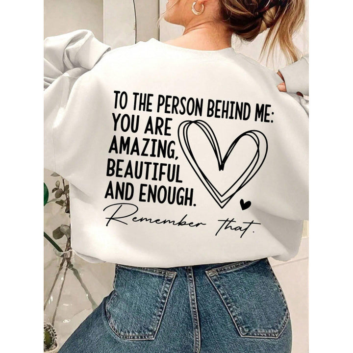 Sweat-shirt femme avec un design inspirant et une coupe décontractée Chic & Stil