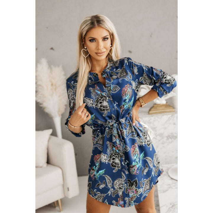 Women Utility Printed Shirt Dress Lune London