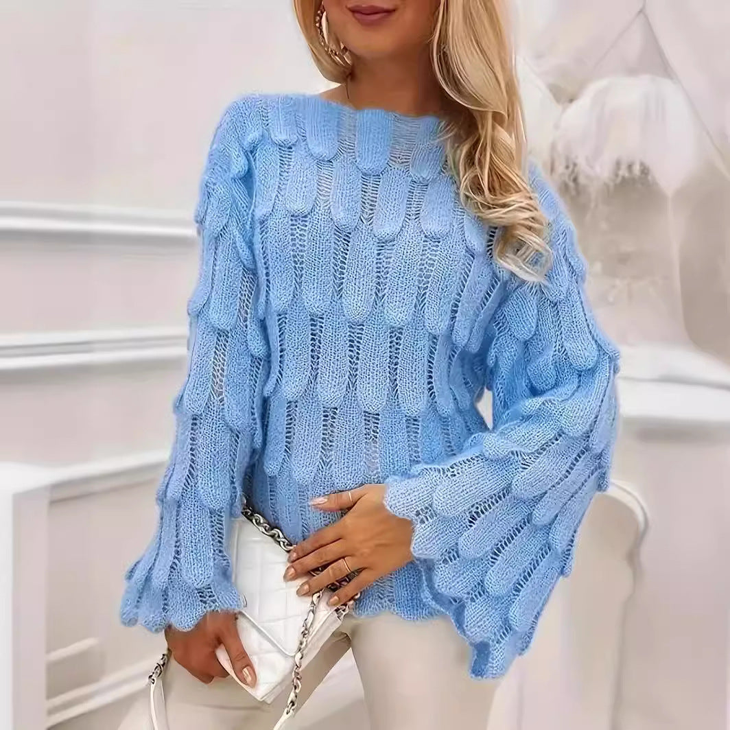 Ladies Oversized Knitted Chic Sweater