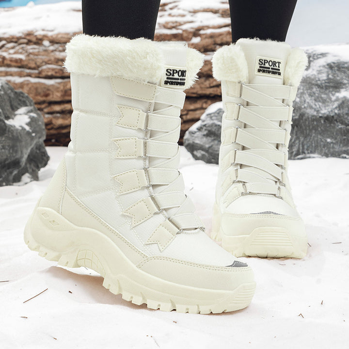 Women's waterproof winter boots with insulating lining and non-slip sole Lune London