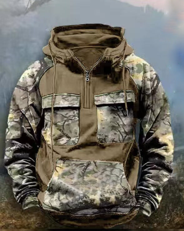 Men's Functional Camouflage Hoodie Lune London