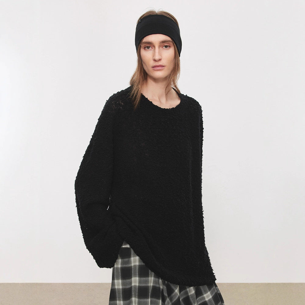 Pull en tricot confortable pour femme avec un matériau doux et une coupe oversize Chic & Stil