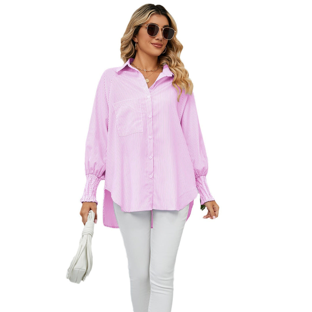 Lune London oversized casual blouse for women with stripes