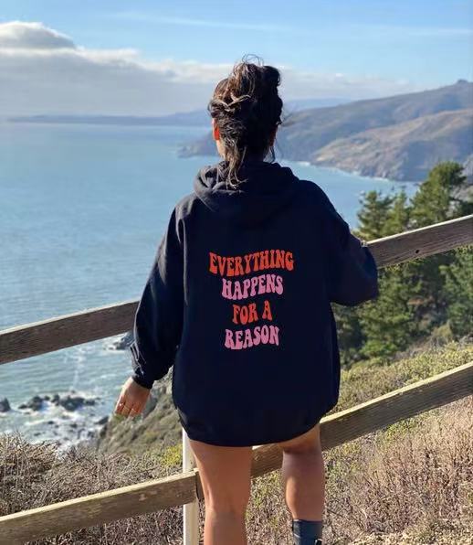 Women's hoodie with a unique motivational print and comfortable fit Chic & Stil