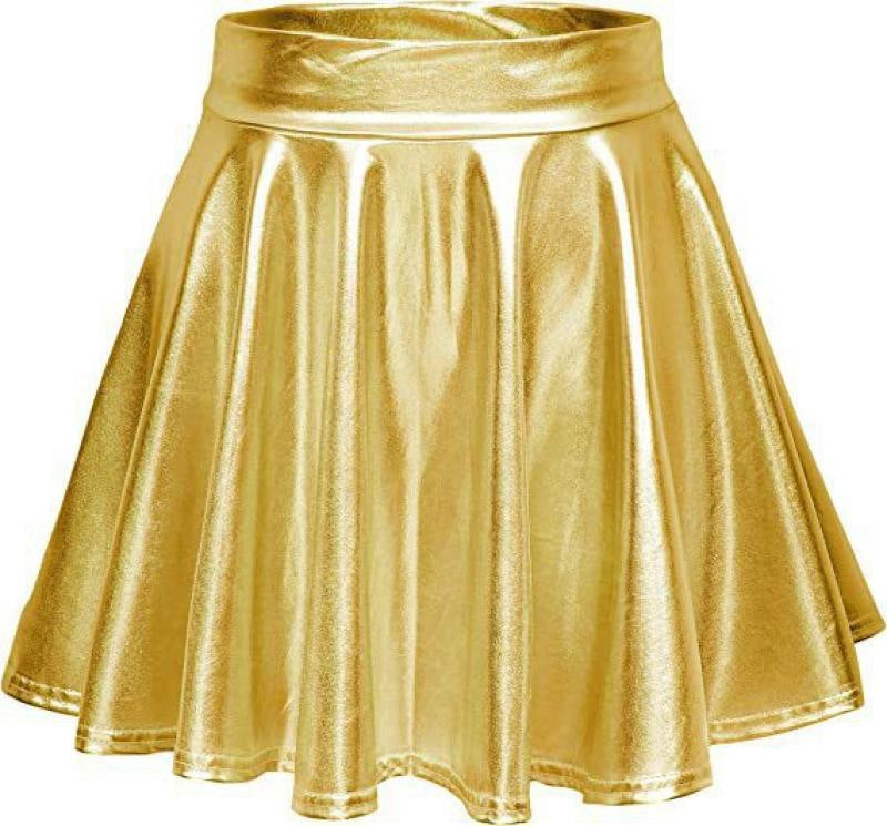 High-waisted elegant synthetic leather skirt for women Lune London