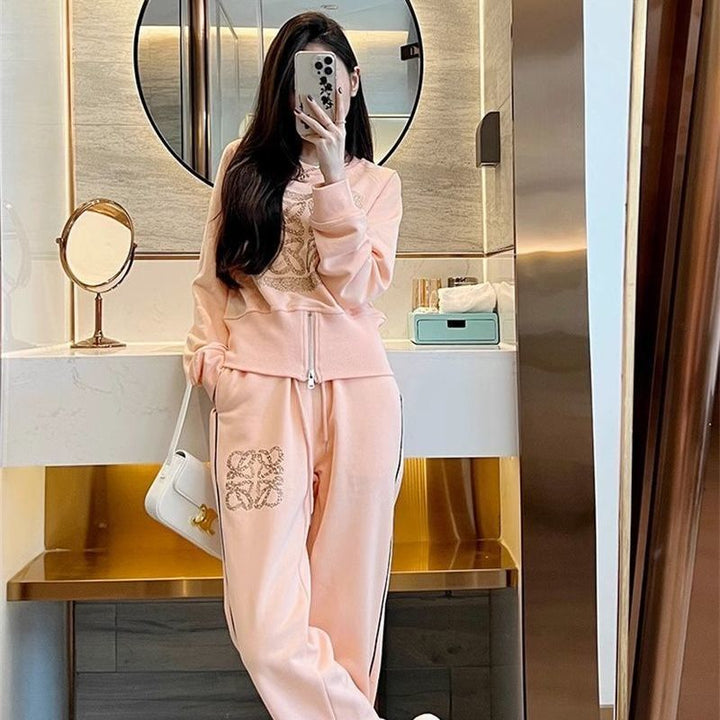 Women's sporty leisure set with zipper and comfortable fit Chic & Stil