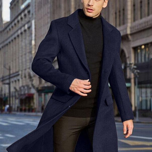 Elegant classic long coat for men Lune London
