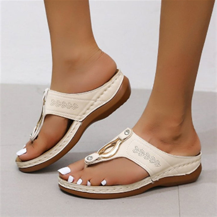 Ladies Comfort Casual Flat Toe Sandals Lune London