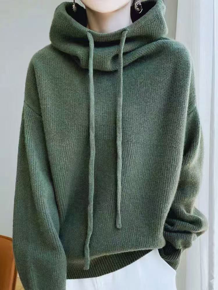 Pull surdimensionné pour femmes avec col montant et ajustement décontracté Chic & Stil