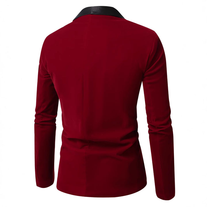 Elegant velvet jacket for men with satin lapels Lune London