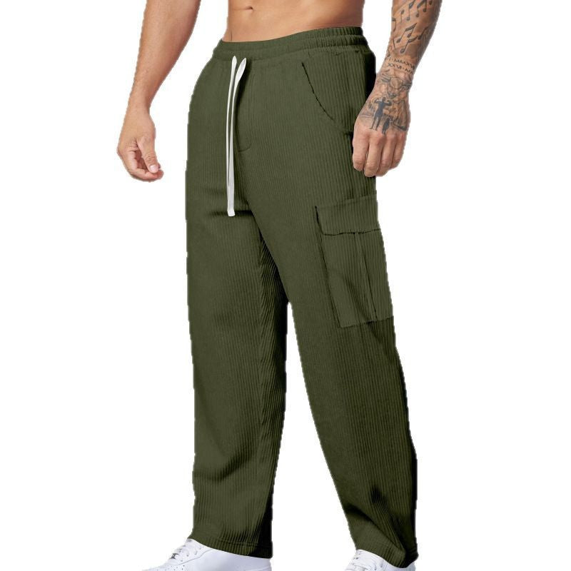 Casual cargo pants for men with elastic waist and practical pockets Lune London
