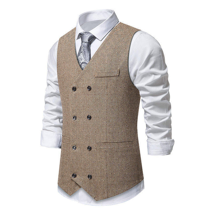 Elegant double-breasted jacket for men with decorative pattern Lune London