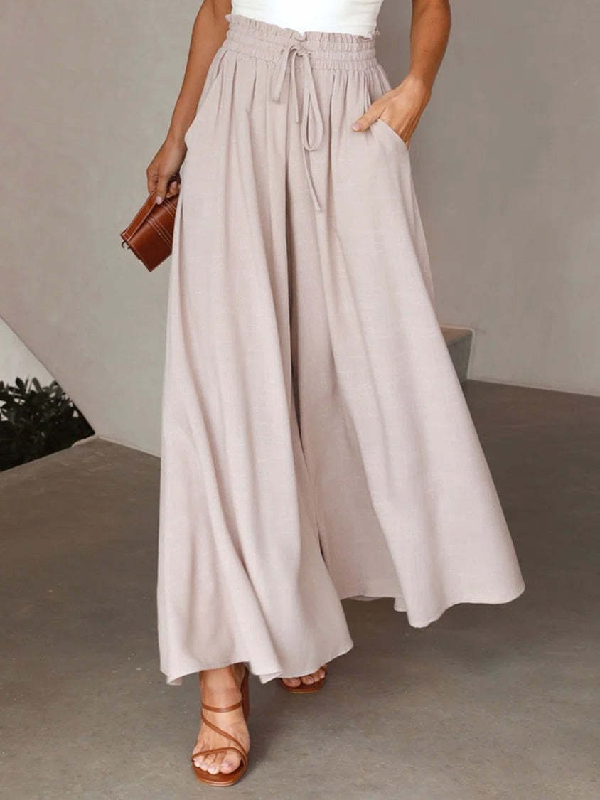 Women Wide Fluid Pants Lune London