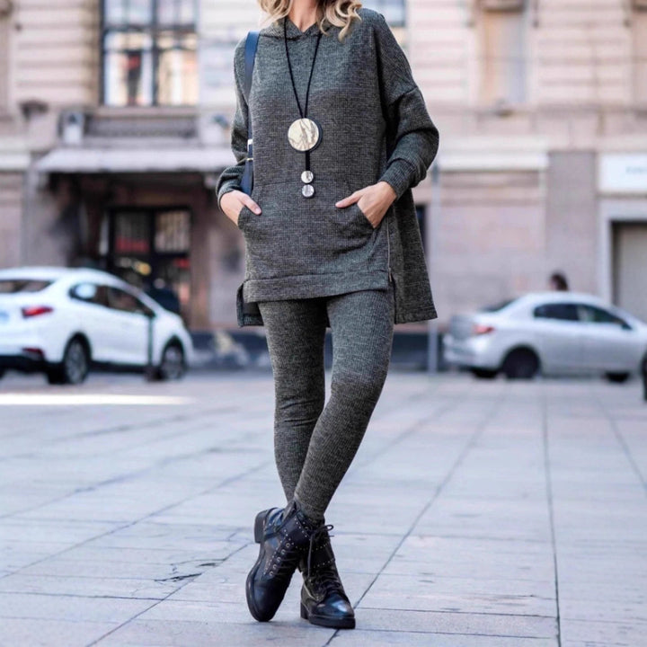 Ladies look the casual hoodie with Lune London leggings