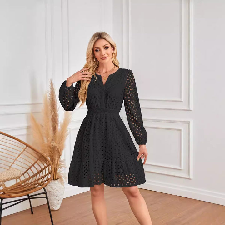 Lady garment with hole pattern Lune London