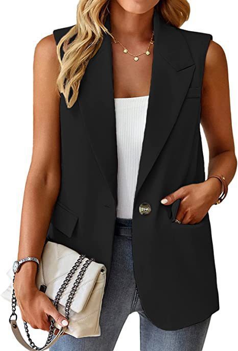 Women Chic Blazer Vest Lune London