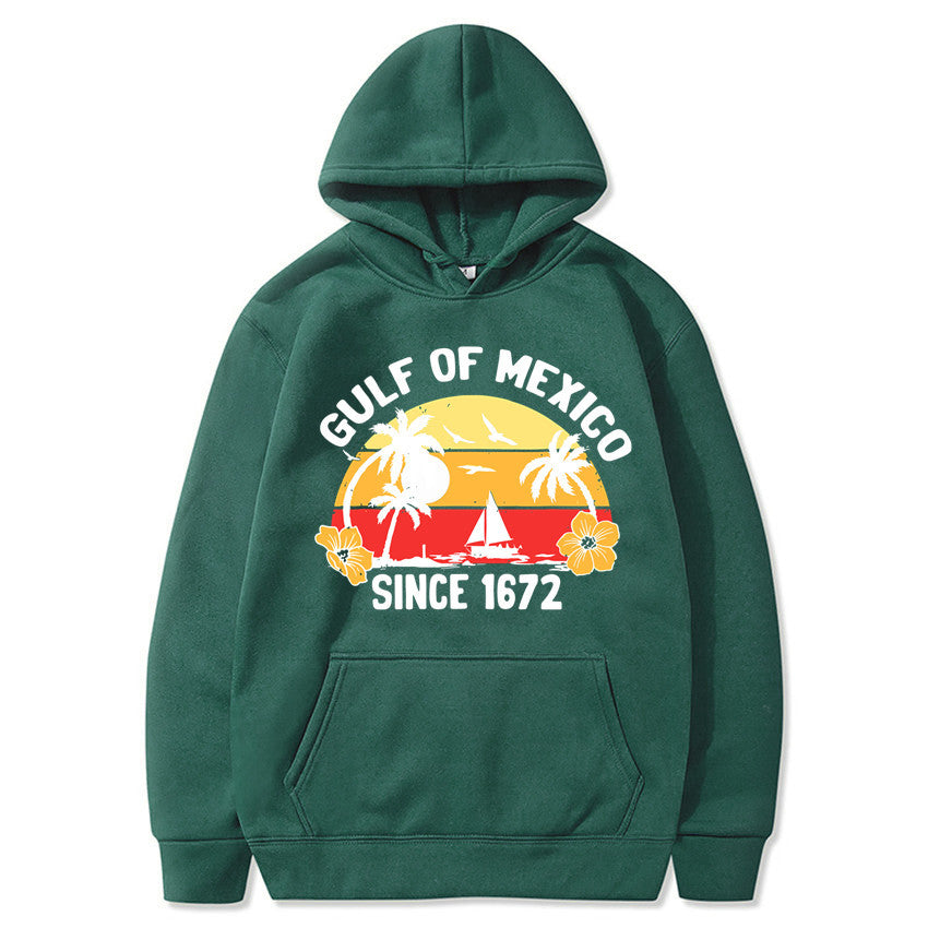 Women's hoodie with creative beach motif and high-quality fabric Chic & Stil