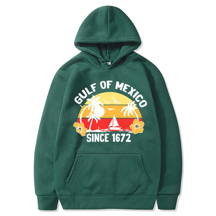 Women's hoodie with creative beach motif and high-quality fabric Chic & Stil