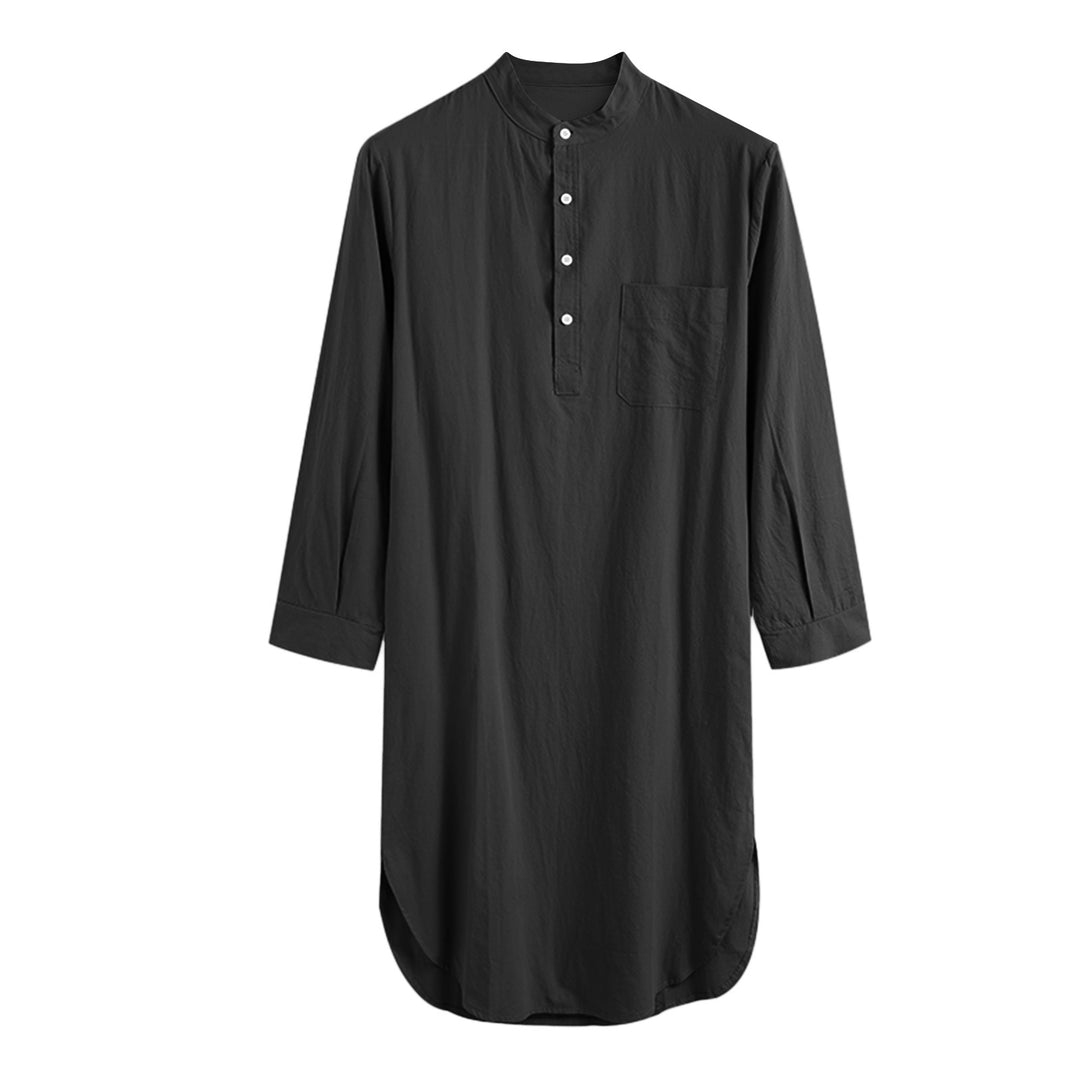 Long sleeve blouse for women with a modern Henley collar and a practical chest pocket Lune London