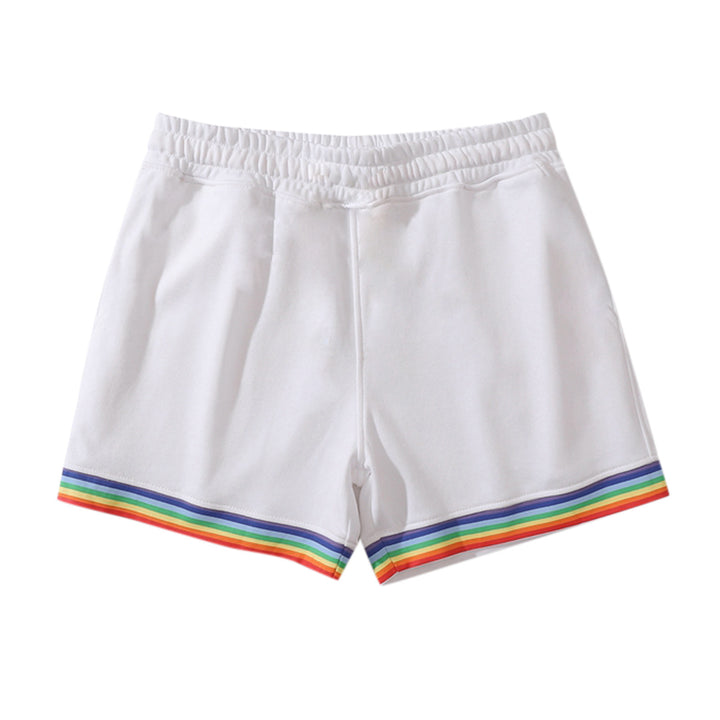 Lune London women's sporty leisure pants with colorful striped design