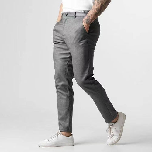 Trendy chino pants for men with elastic waistband and practical pockets Lune London