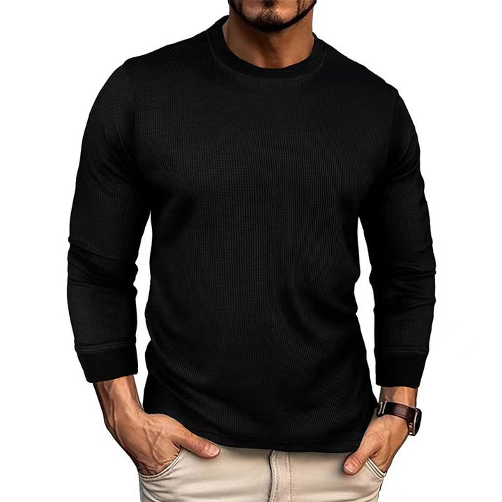 Long sleeve t-shirt for men in breathable ribbed material Lune London