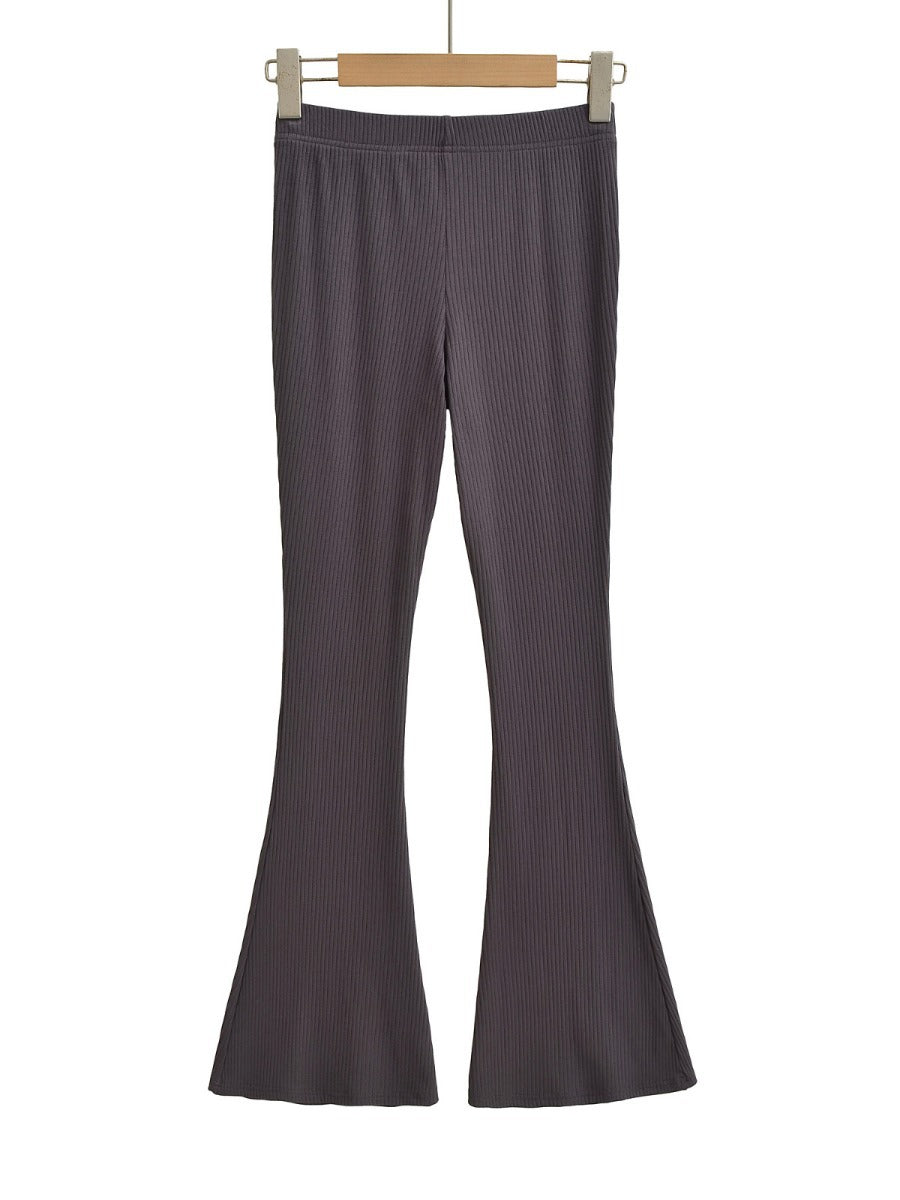 Elegant flared pants for women in high-quality elastic stretch material with high waist Lune London