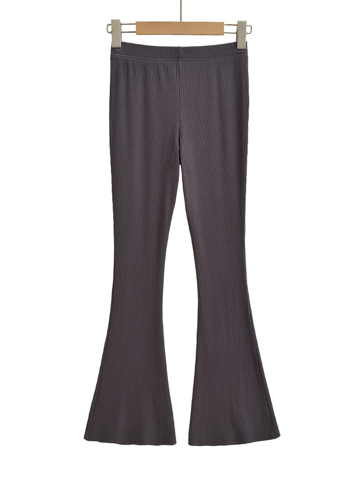Elegant flared pants for women in high-quality elastic stretch material with high waist Lune London