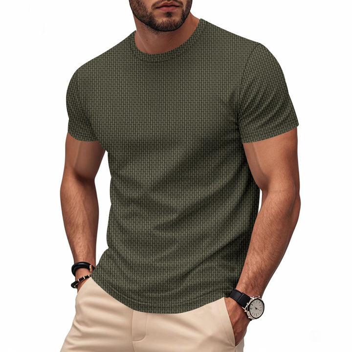 Men's short sleeve breathable T-shirt with stylish zip Lune London