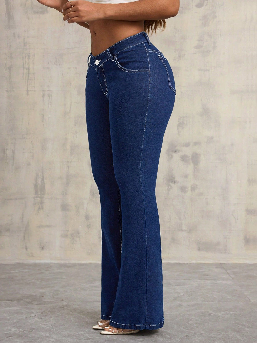 Jean taille haute évasé pour femmes Chic & Stil