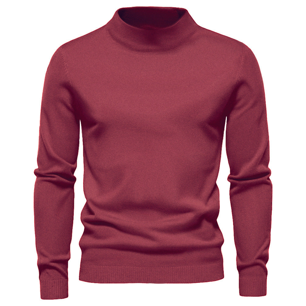 Men's Elegant Rollneck Sweater in High Quality Wool Lune London