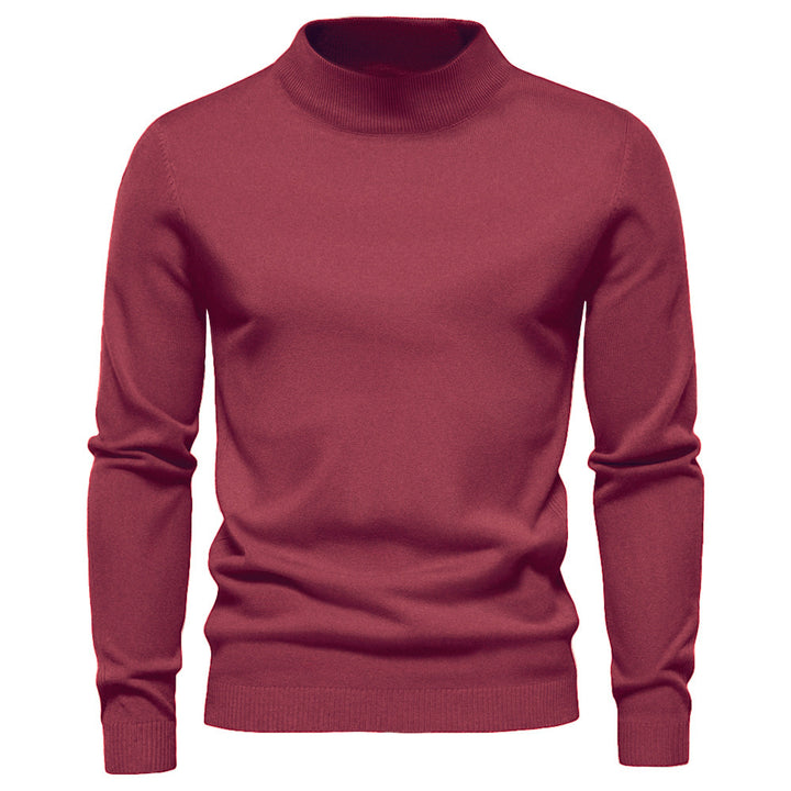 Men's Elegant Rollneck Sweater in High Quality Wool Lune London
