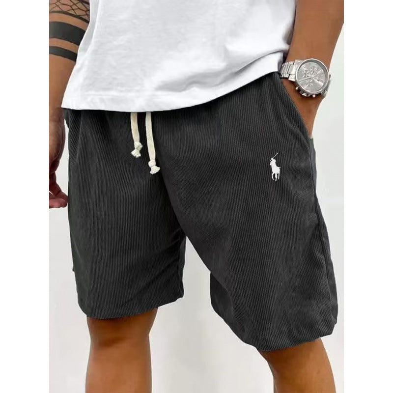 Men's casual pants made of soft cotton blend with elastic waistband Lune London