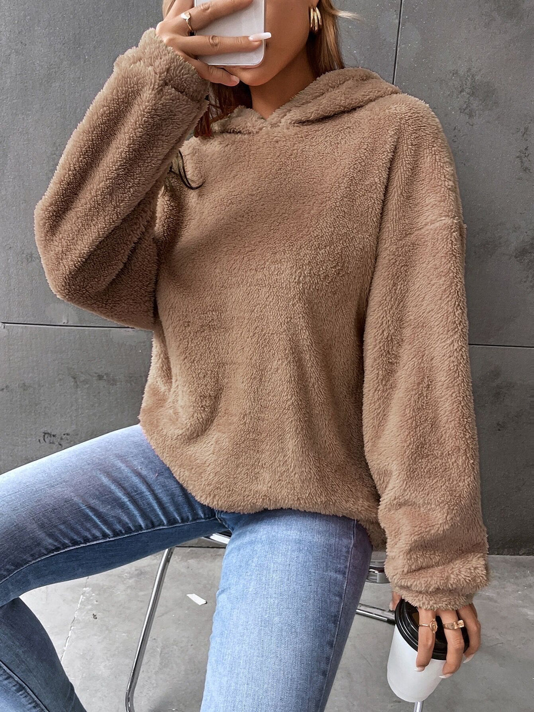Women's Fleece Hooded Sweatshirt Lune London