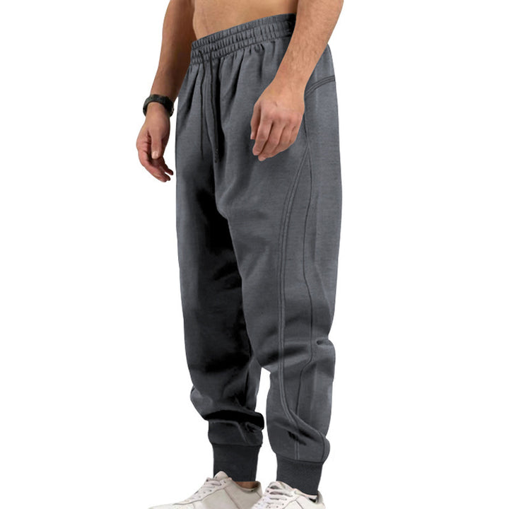 Men's athletic fitness jogging pants with pockets and elastic waistband Lune London
