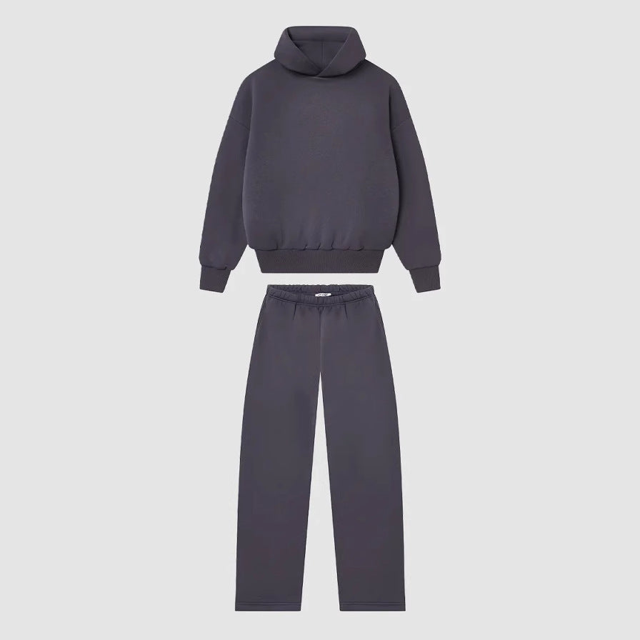 Hoodie and jogger pants set for women with high collar and elastic waistband Lune London