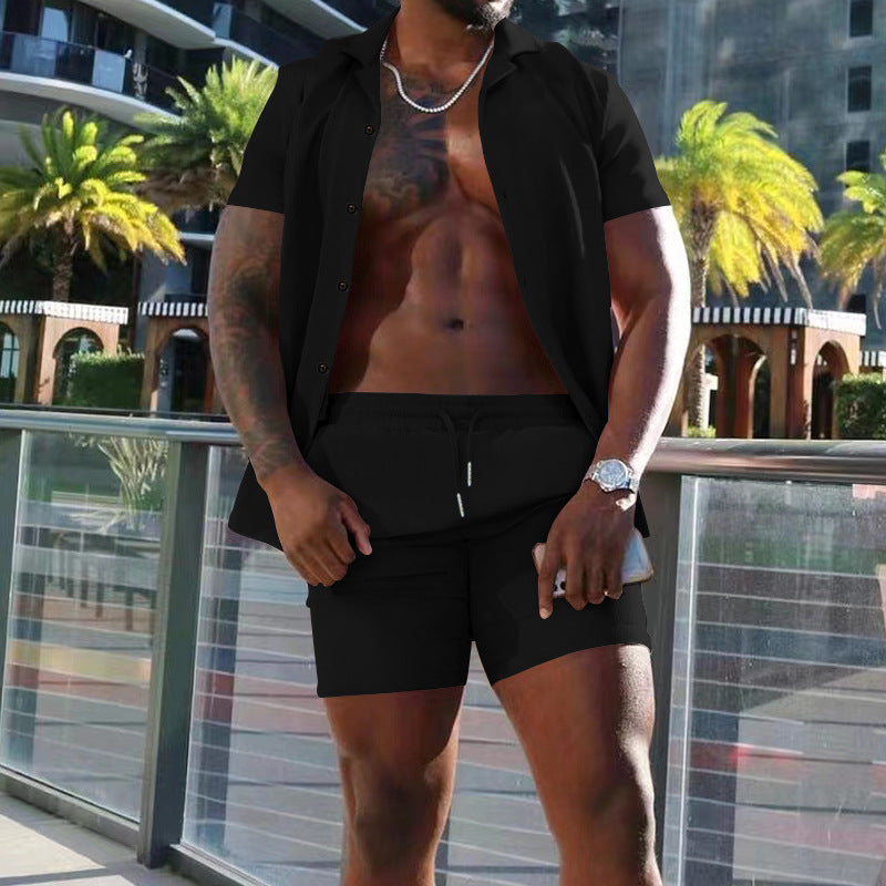 Men's casual short sleeve shirt and shorts Lune London