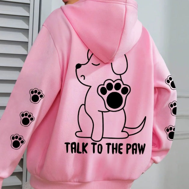 Hoodie for women with playful animal pattern and comfortable fit Lune London