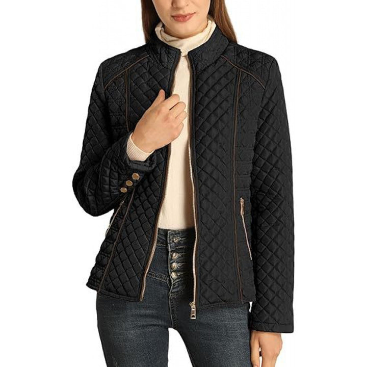 Lune London ladies casual down jacket with high collar