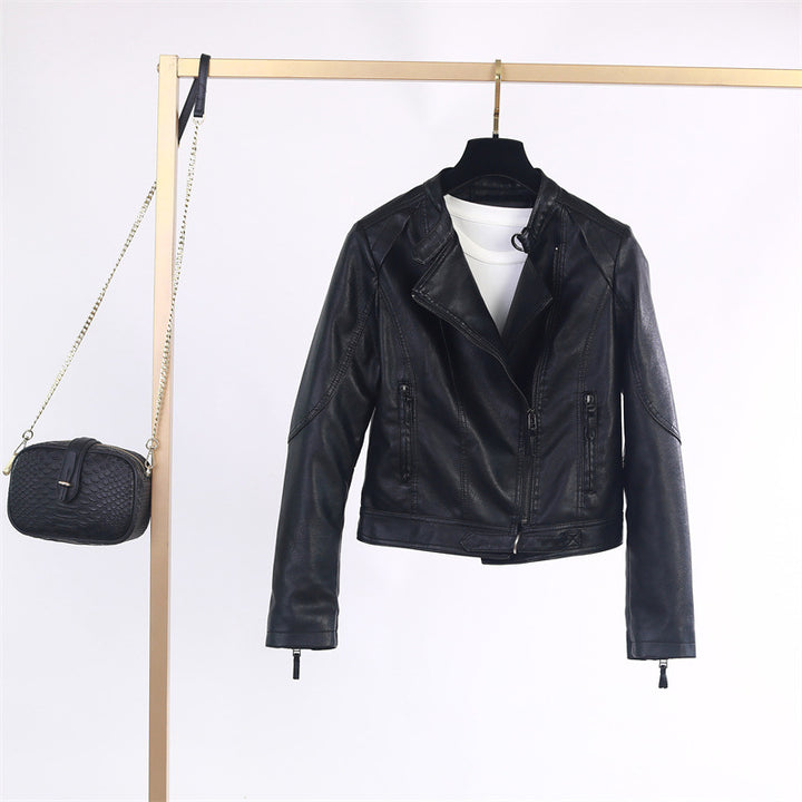 Casual biker jacket for women in high-quality leather Lune London